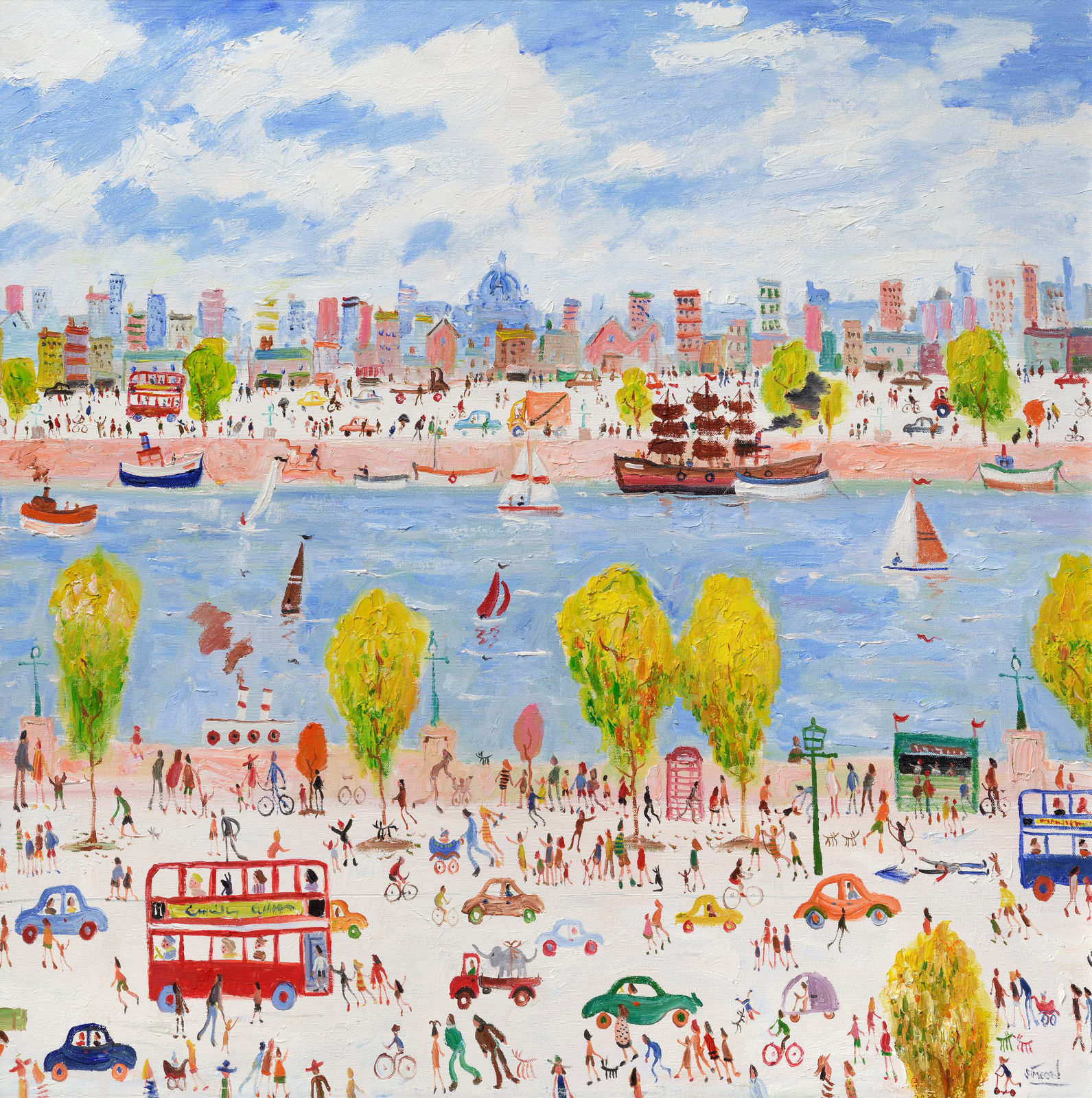 Simeon Stafford, On the Thames, London II