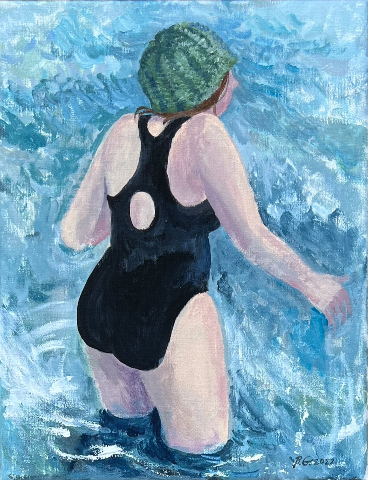 Brita Granström, Winter Bather 2, 2022