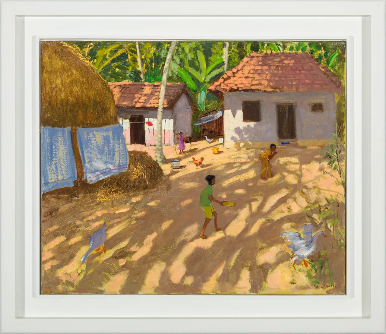 Andrew Macara RBA NEAC, Cricket by the Haystack, Cochin, India