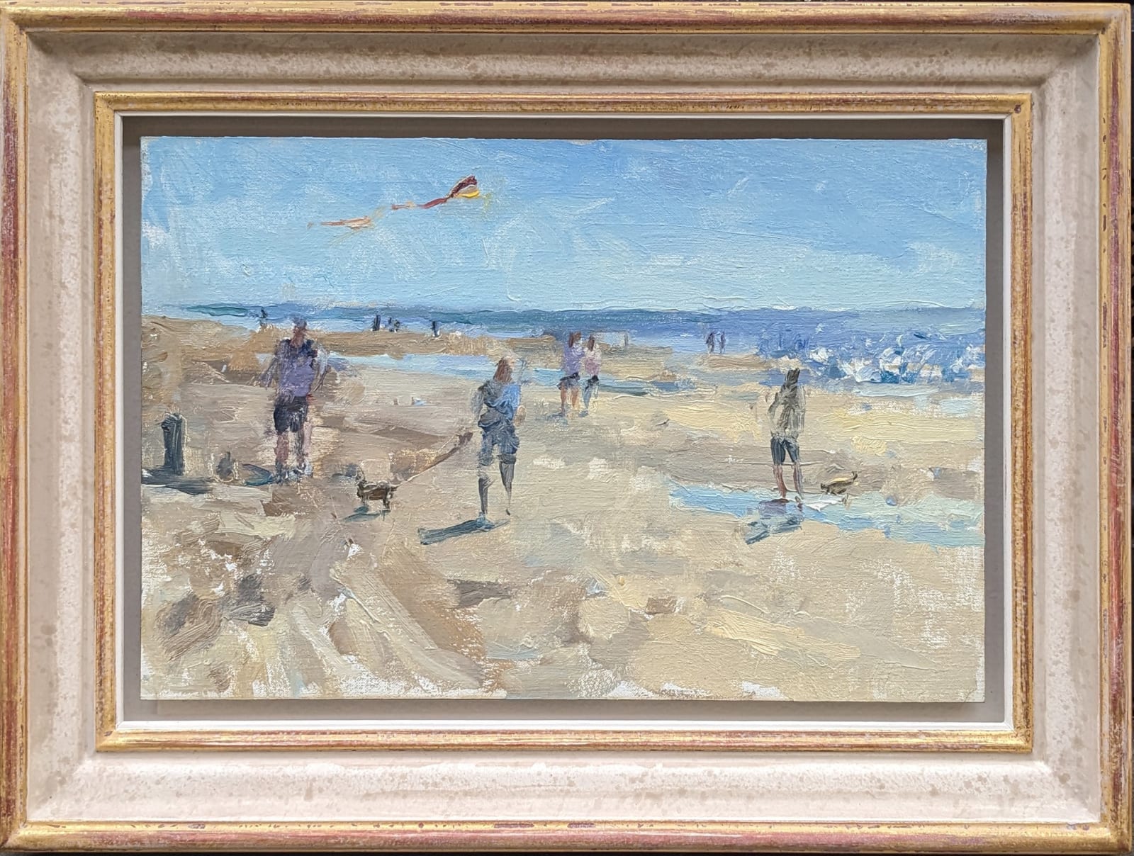 Sarah Manolescue ROI, Kites and Dogs, West Wittering