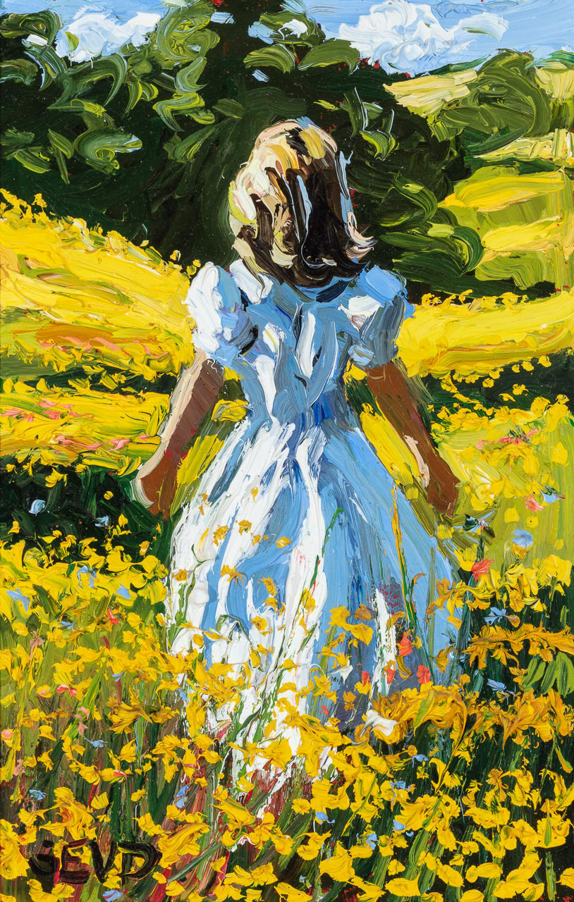 Sherree Valentine-Daines, Girl in Yellow Flower Field