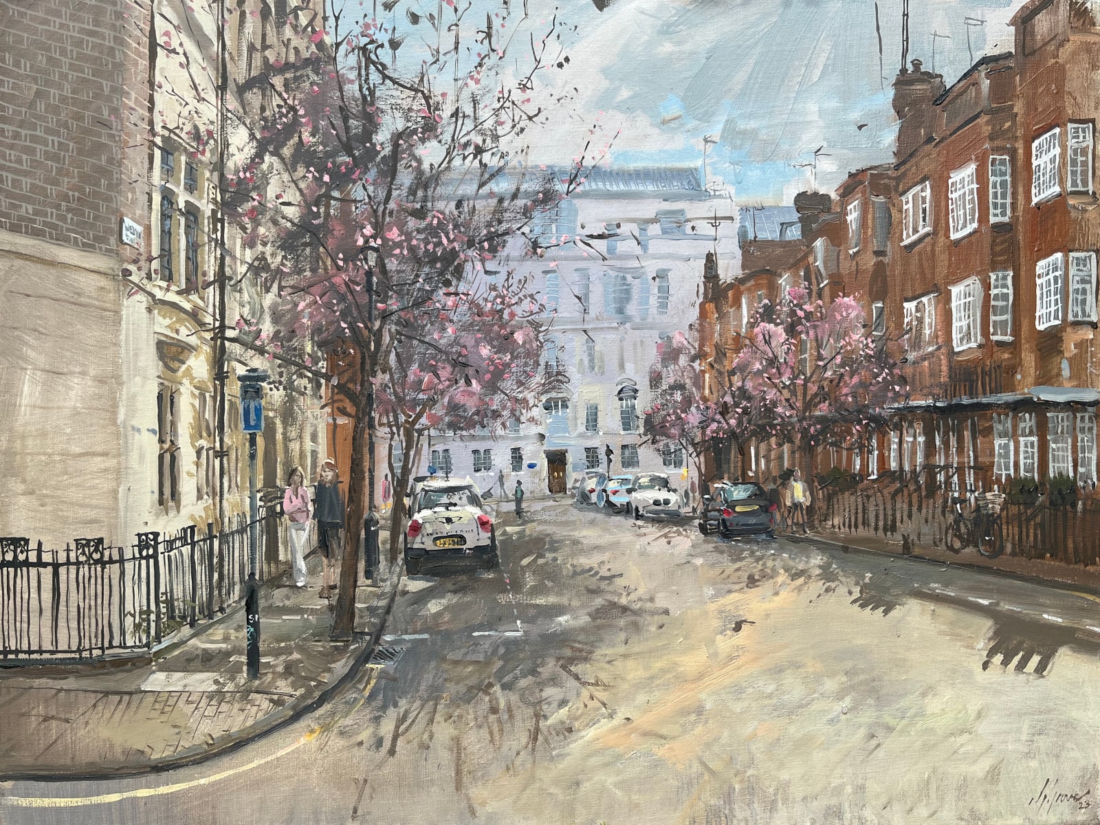 Nick Grove RSMA, Wheatley Street, Marylebone, 2023 Thompson's Gallery