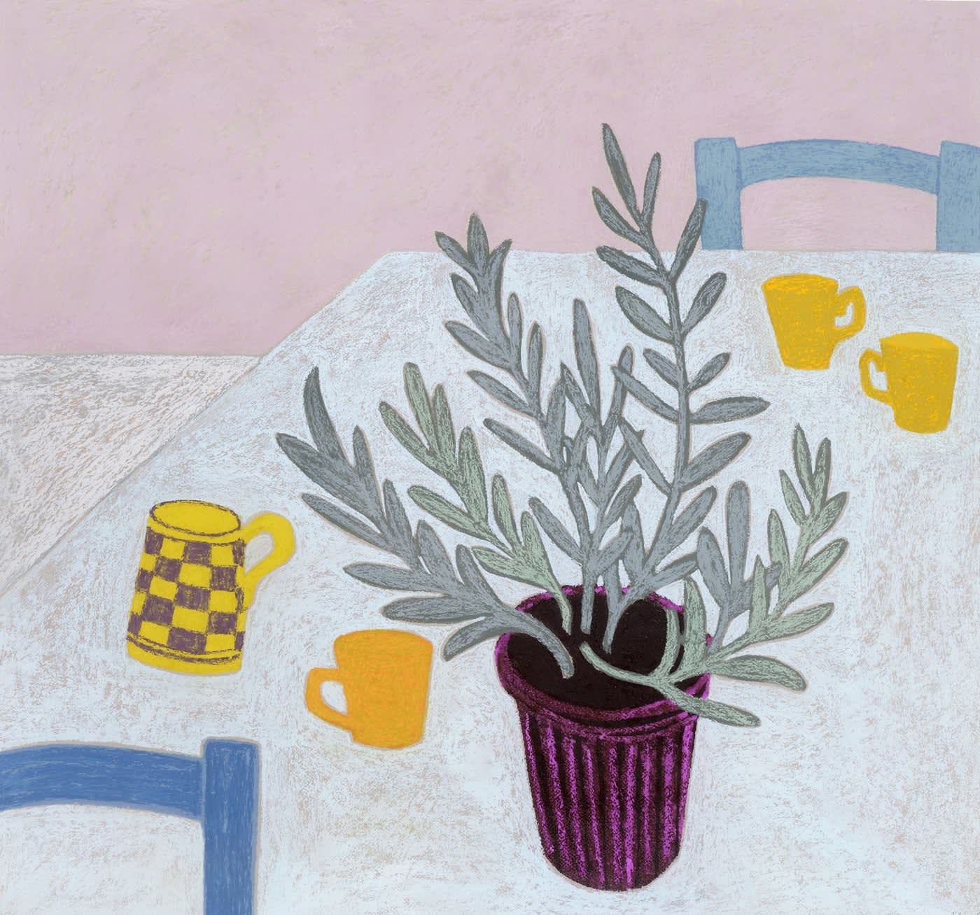 Angela A'Court PS, Four Yellow Cups