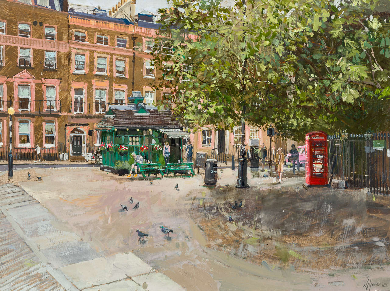 Nick Grove RSMA, The Cabmen's Shelter, Russell Square