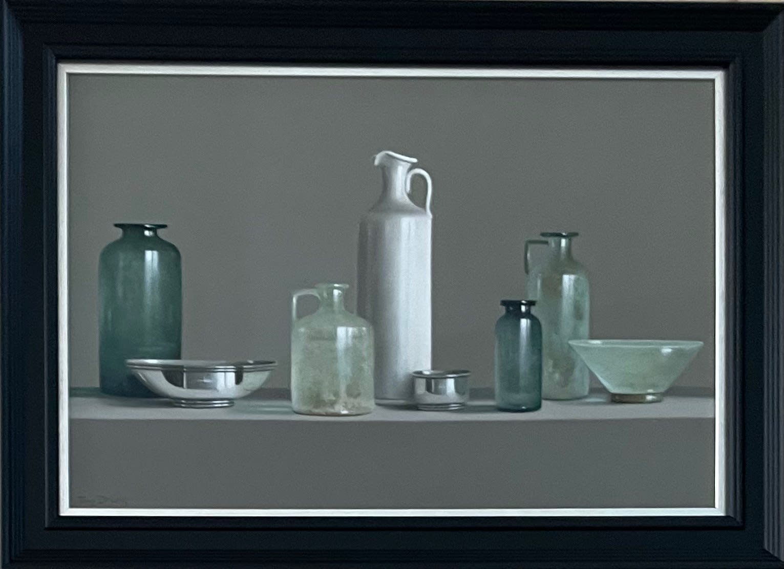 Tony de Wolf, Roman Glass, Green Glass, Silver
