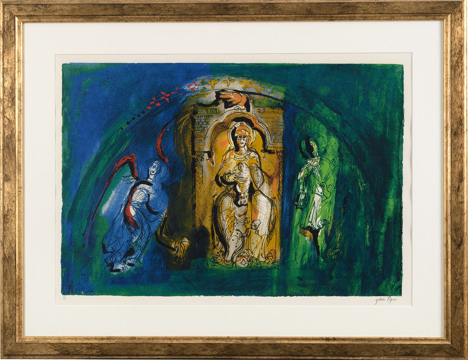 John Piper CH, Donzy-le-Pre, 1982, ed. 86/100, Levinson 342