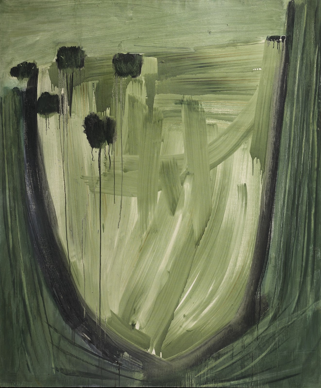 Sir Terry Frost RA, Black and Green Border, 1957
