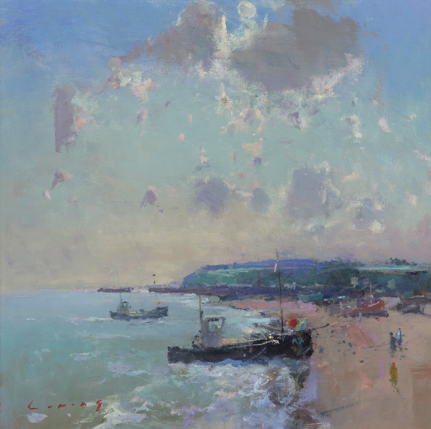 Fred Cuming RA, Waiting for the Catch, Hastings