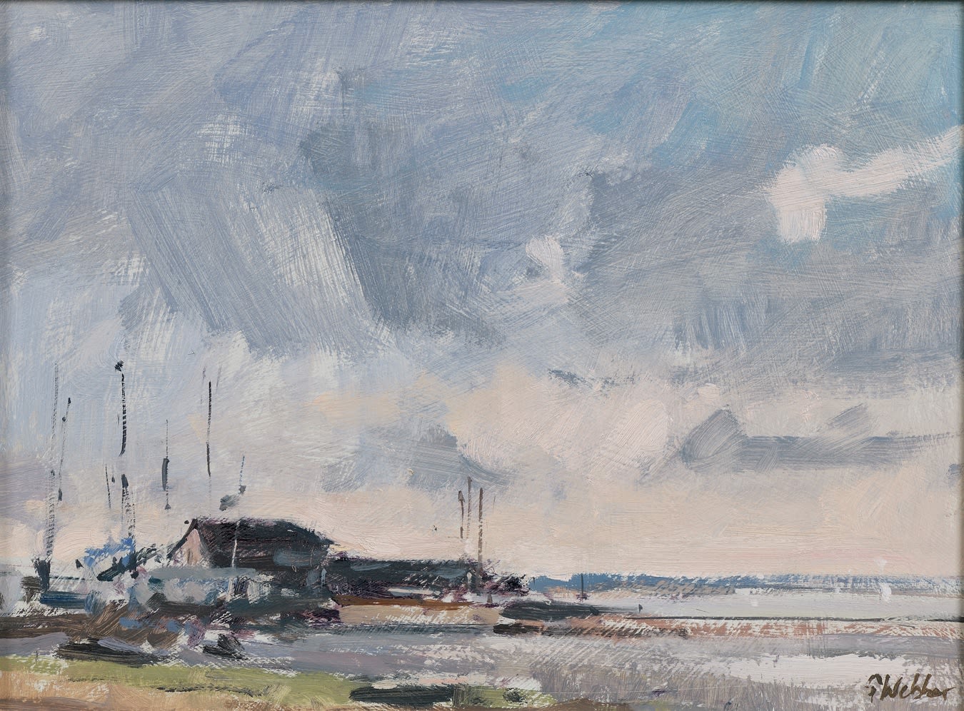 Graham Webber ROI IEA, West Mersea Evening Clouds