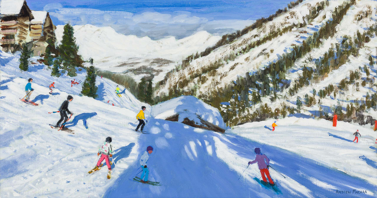 Andrew Macara RBA NEAC, Skiers, Tignes, France