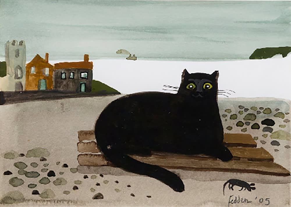 Mary Fedden OBE RA PPRWA, Harbour Cat
