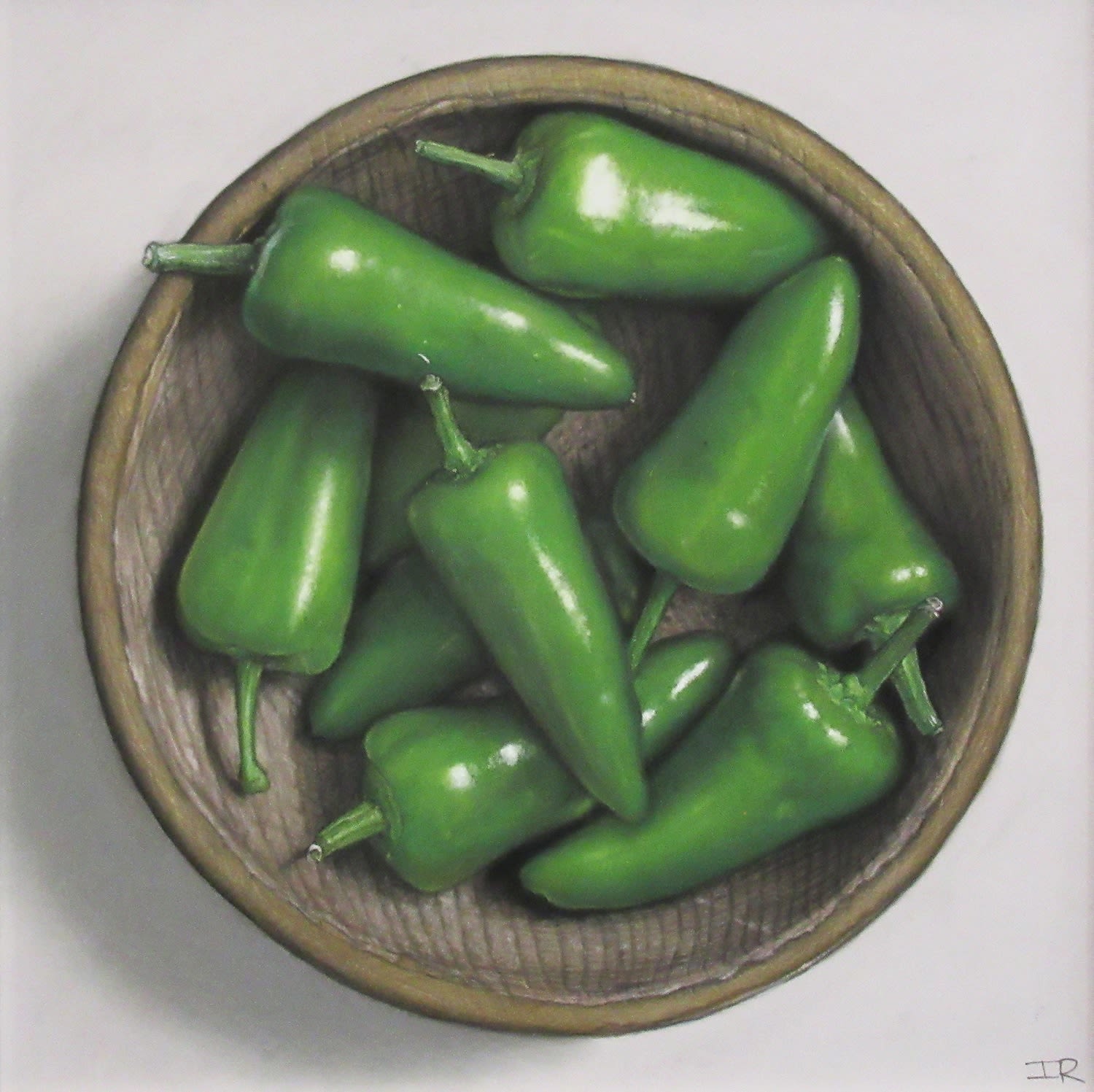 Ian Rawling PS, Green Chillies in a Bowl