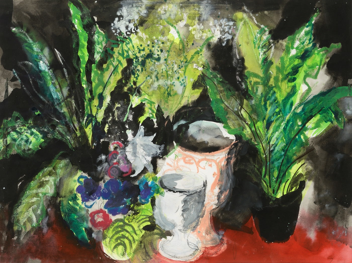 John Piper CH, Pot Plants, Untitled 1992