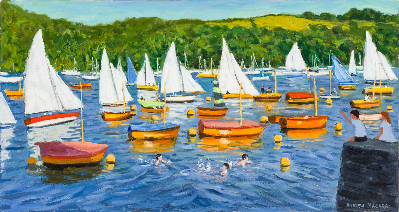 Andrew Macara RBA NEAC, Fowey Regatta, Cornwall