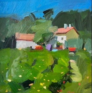 Jacqueline Orr RSW RGI PAI, Vineyard, Gard, 2022