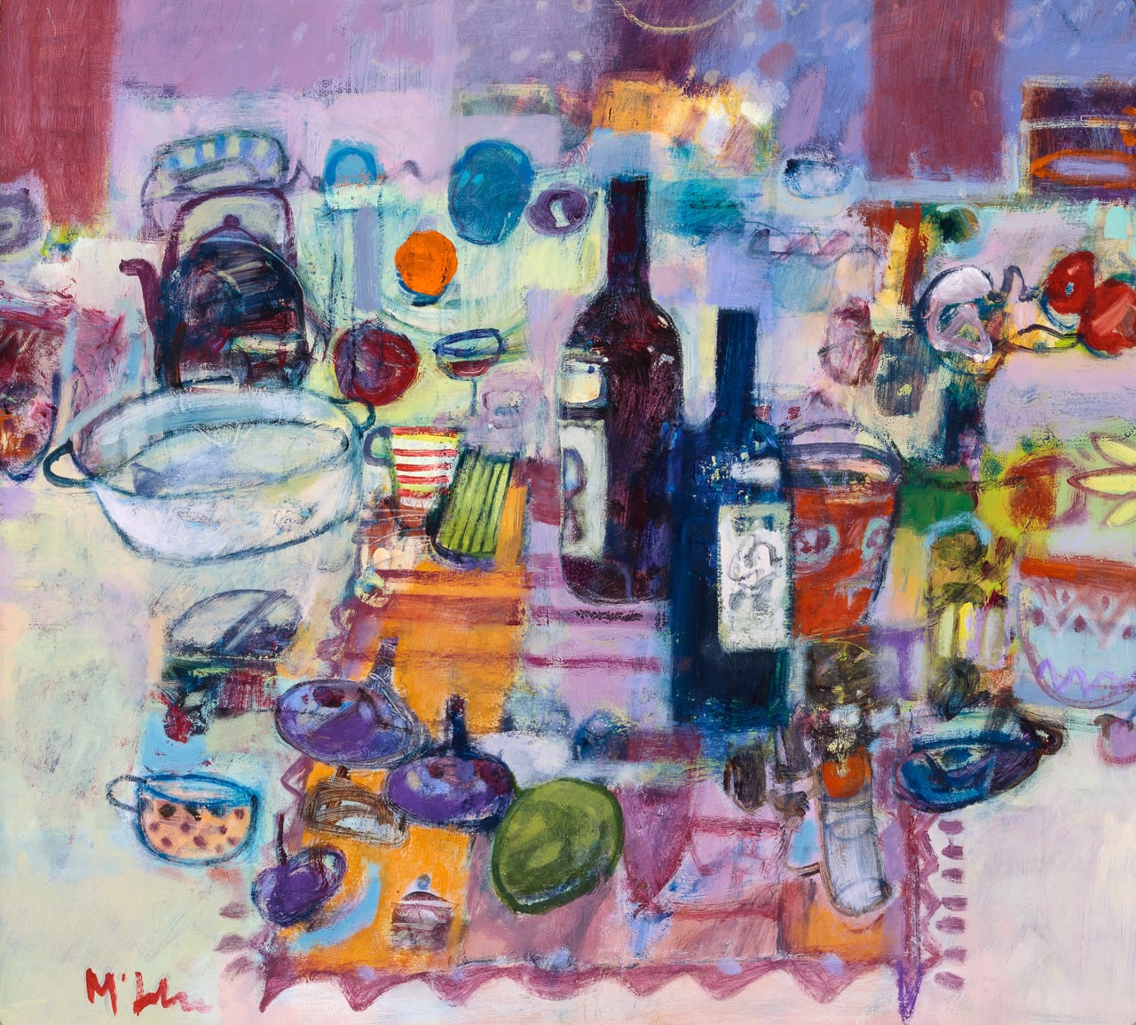 Rory McLauchlan, Still Life with Figs and Wine