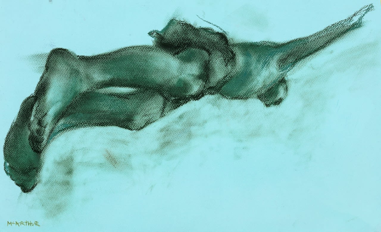 Patsy McArthur, Flying Man Study (Green)