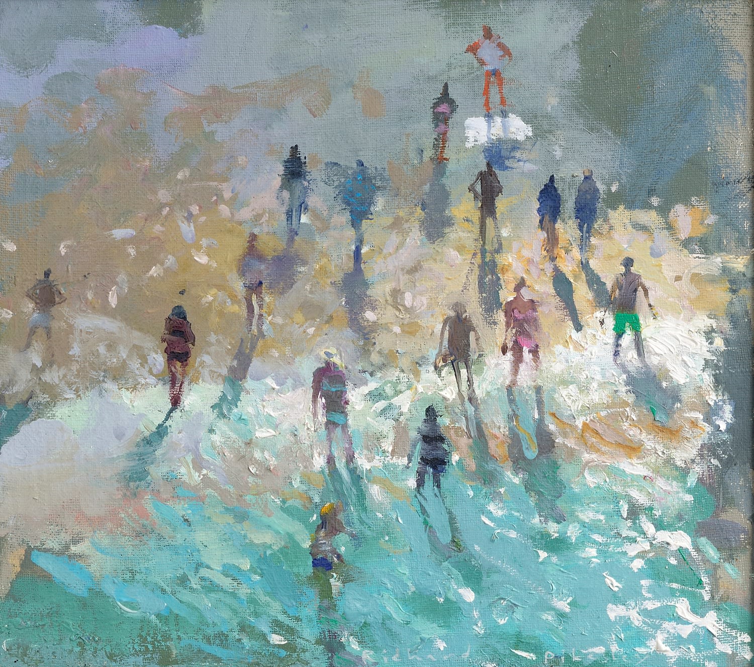 Richard Pikesley PPNEAC RWS, Edge of the Surf, Italian Summer