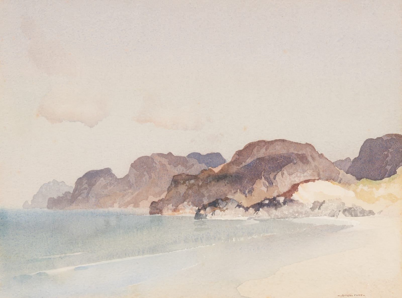 Sir William Russell Flint RA PPRWA RSW, Western Headlands, near Mora, Inverness-shire