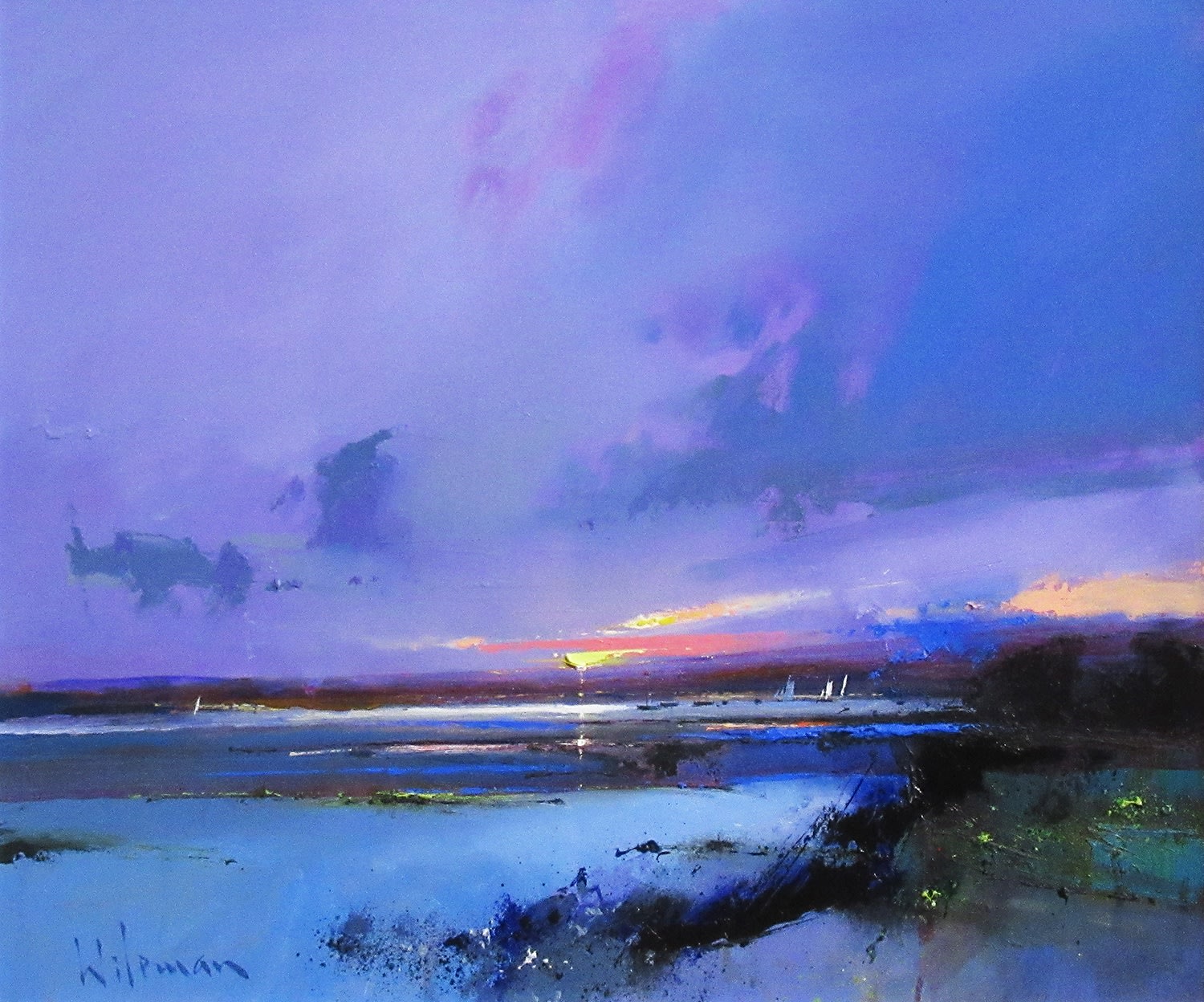 Peter Wileman FROI RSMA FRSA, Dusk on the Deben