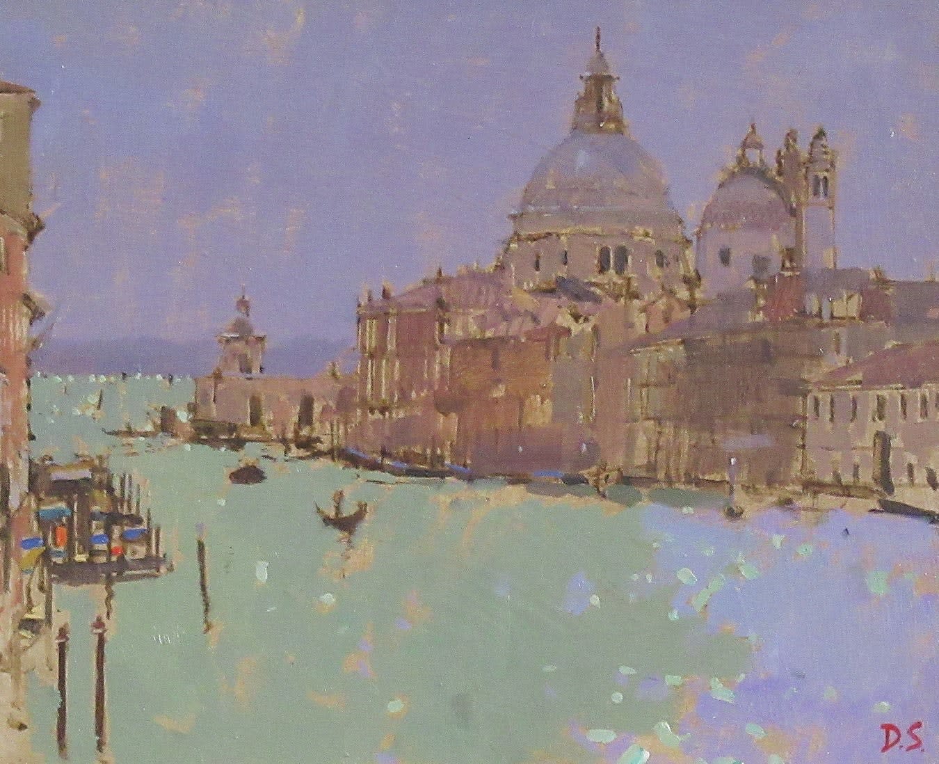 David Sawyer RBA, View from the Accademia Bridge