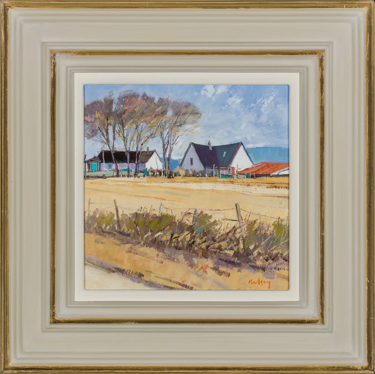 Robert Kelsey DA MUniv PAI FRSA, Early Autumn Fields, Ayrshire