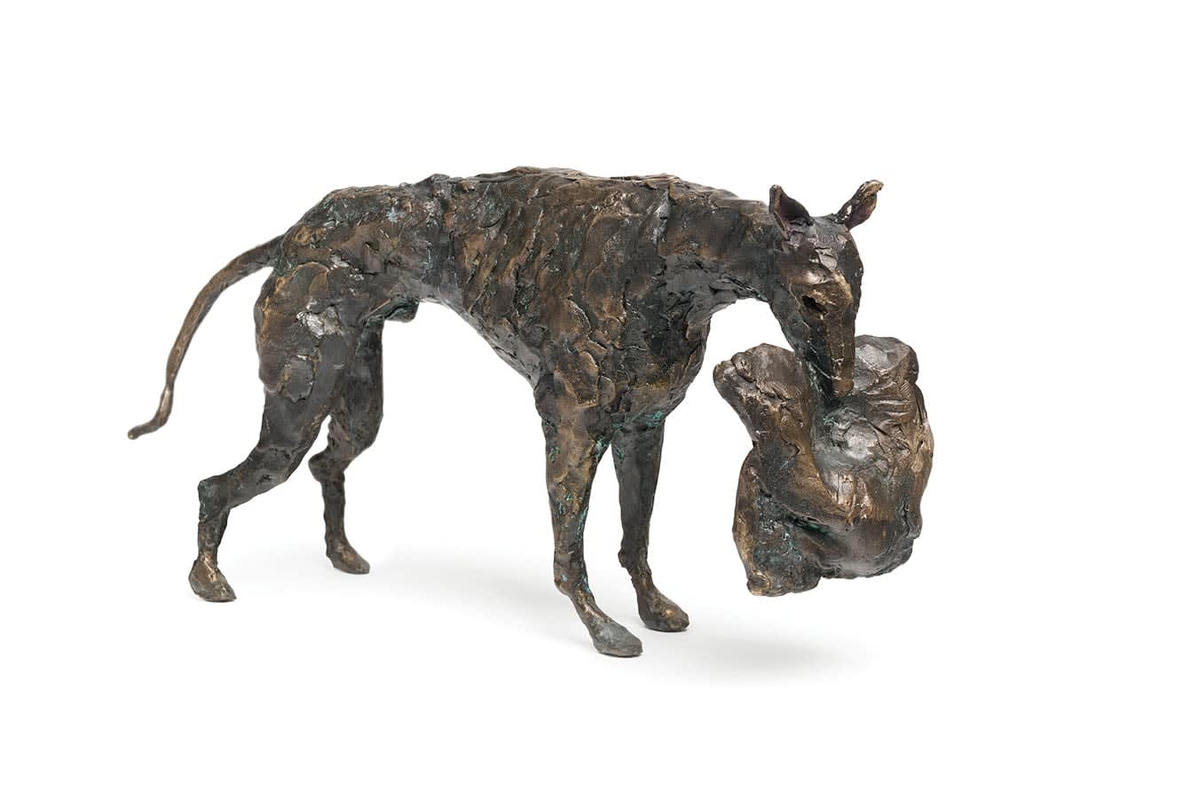 Jim Unsworth, Greyhound Holding a Cushion, unique