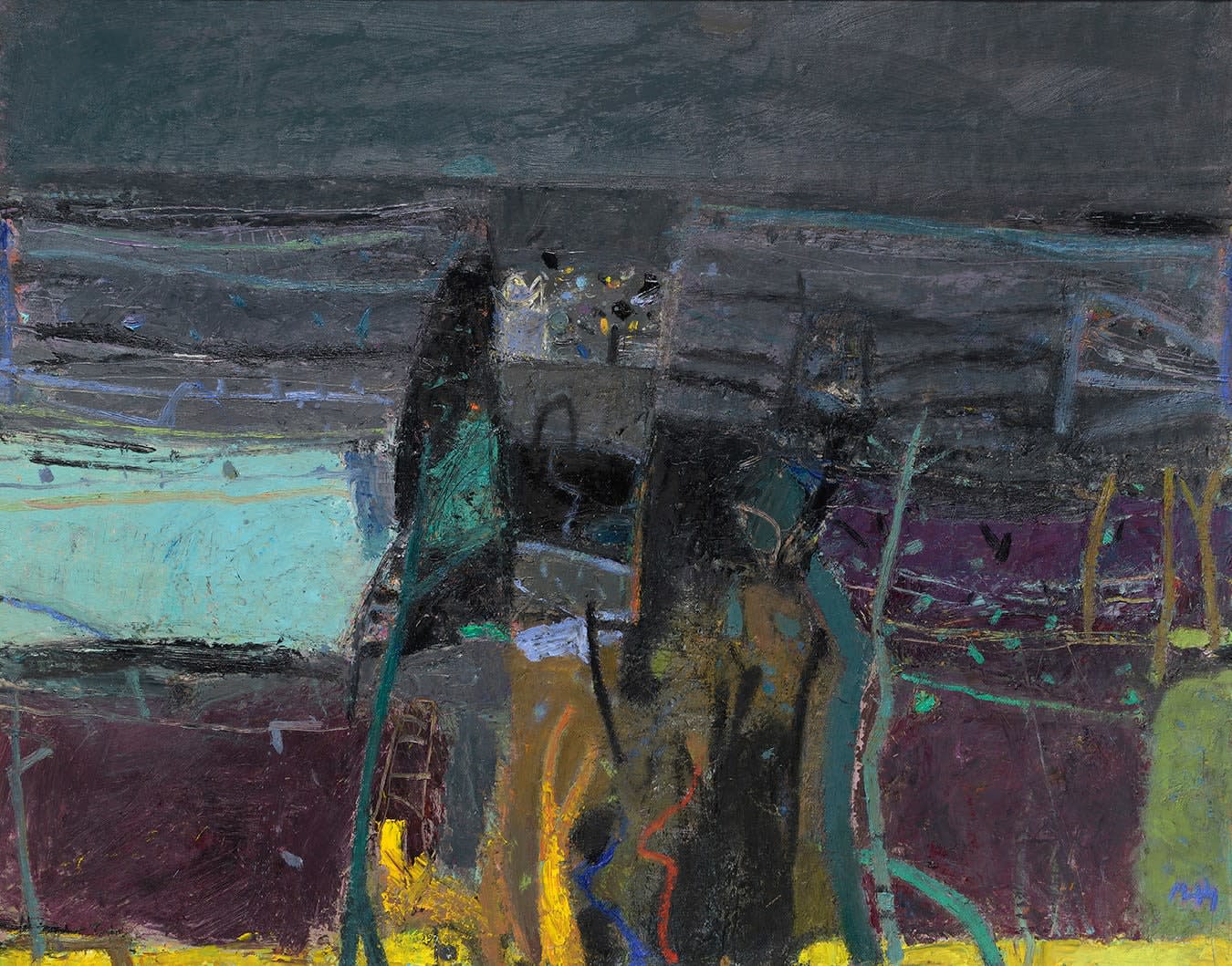 Sandy Murphy RSW RGI PAI, Dusk Seggan Well Gorge