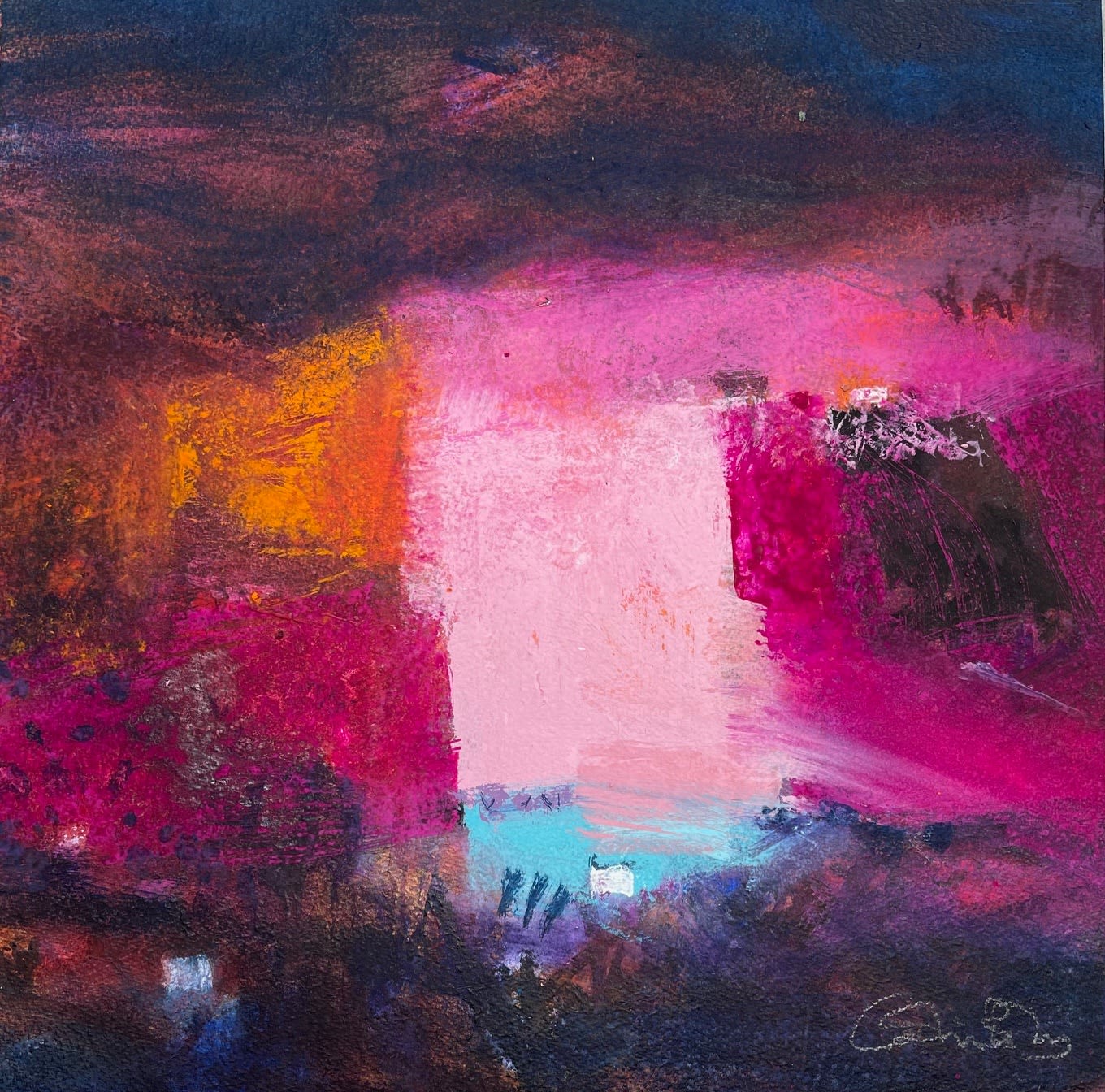 Caroline Bailey RSW, Fields at Camastianavaig