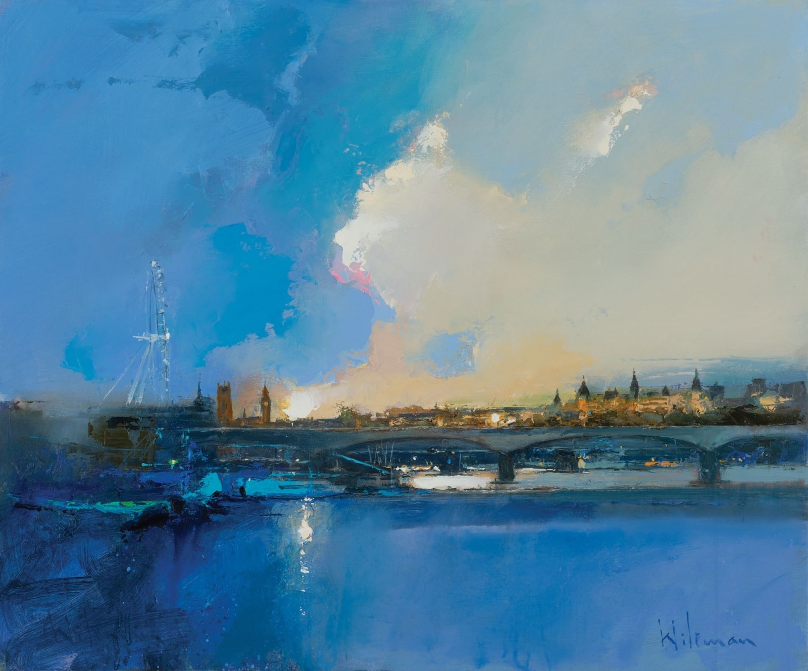Peter Wileman FROI RSMA FRSA, Westminster from the River