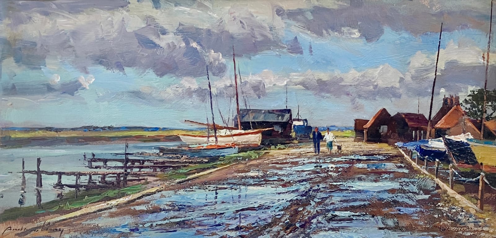 Andrew King ROI NS EAGMA IEA, Puddles, Southwold Harbour