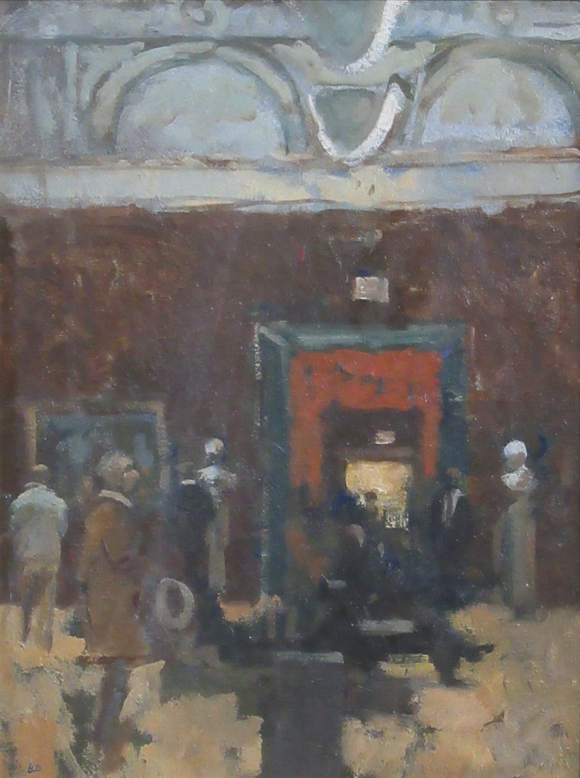 Bernard Dunstan RA, In The National Gallery, 11/12/85