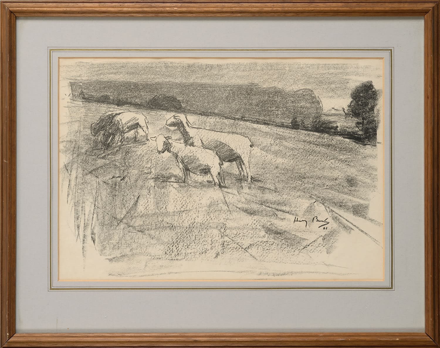 Harry Becker, Sheep on a Field
