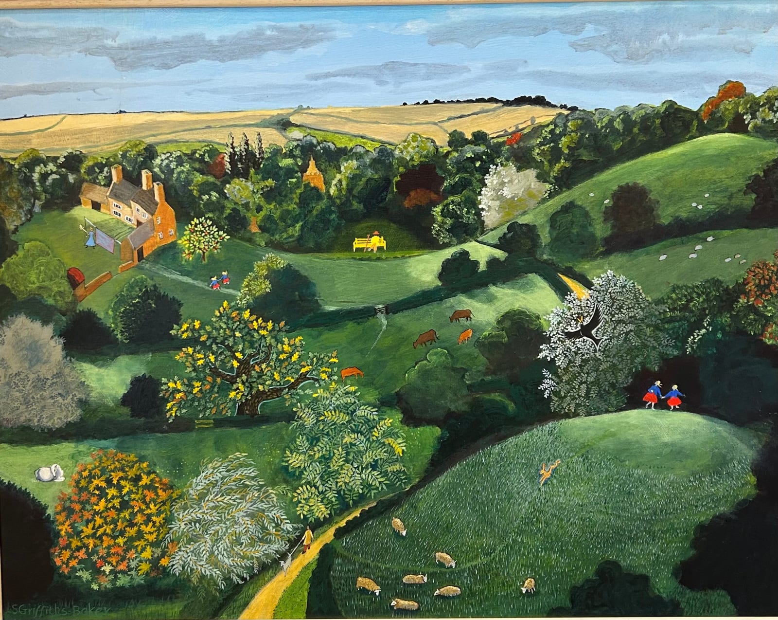 Sheena Griffiths-Baker, A Blackbird frightened us so we ran all the way home