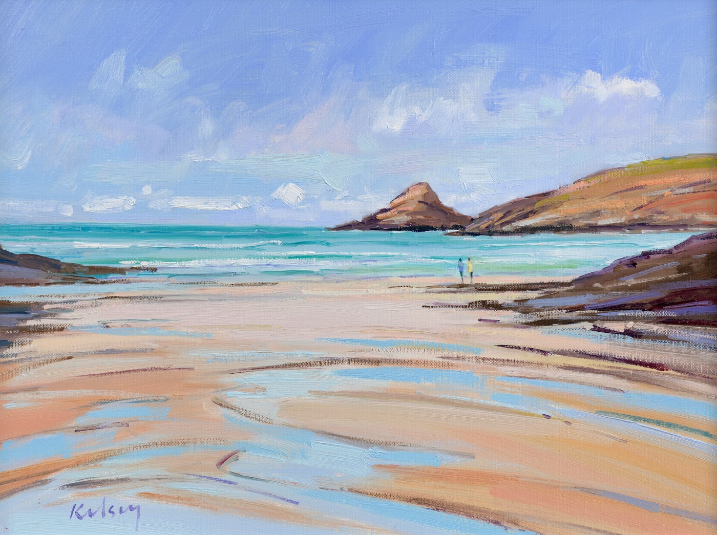 Robert Kelsey DA MUniv PAI FRSA, Watching the Surf, Trevone