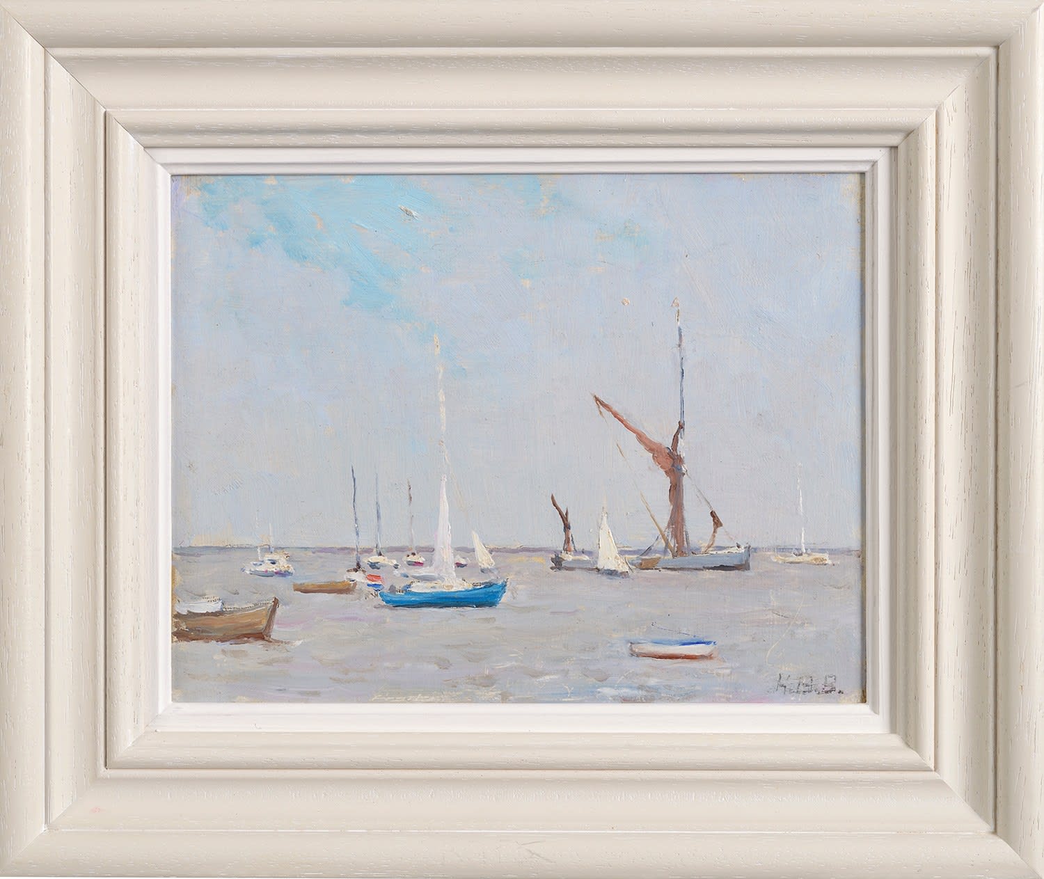 Hugh Boycott Brown RSMA, Thames Barge at Slaughden
