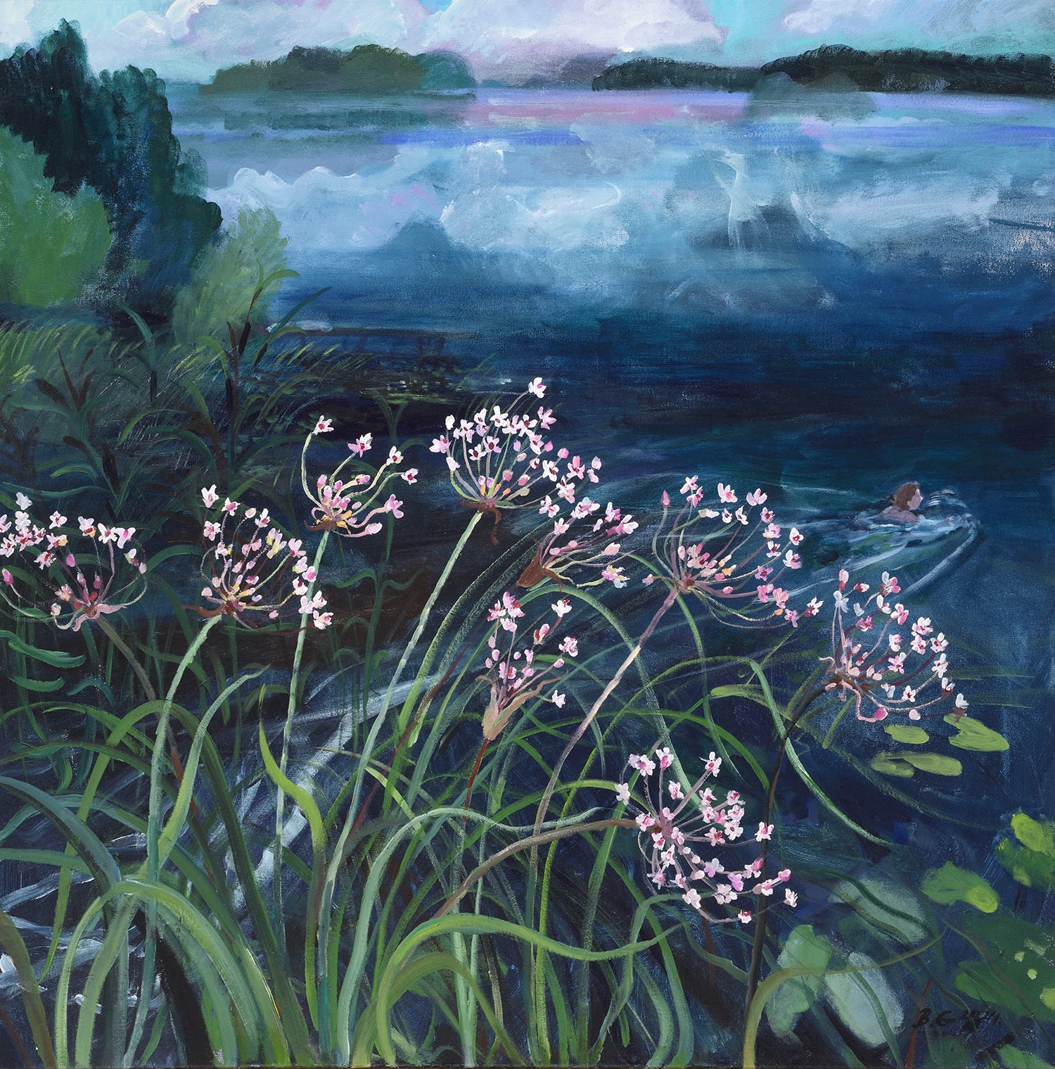 Brita Granström, Flowering Reeds and Swimmer