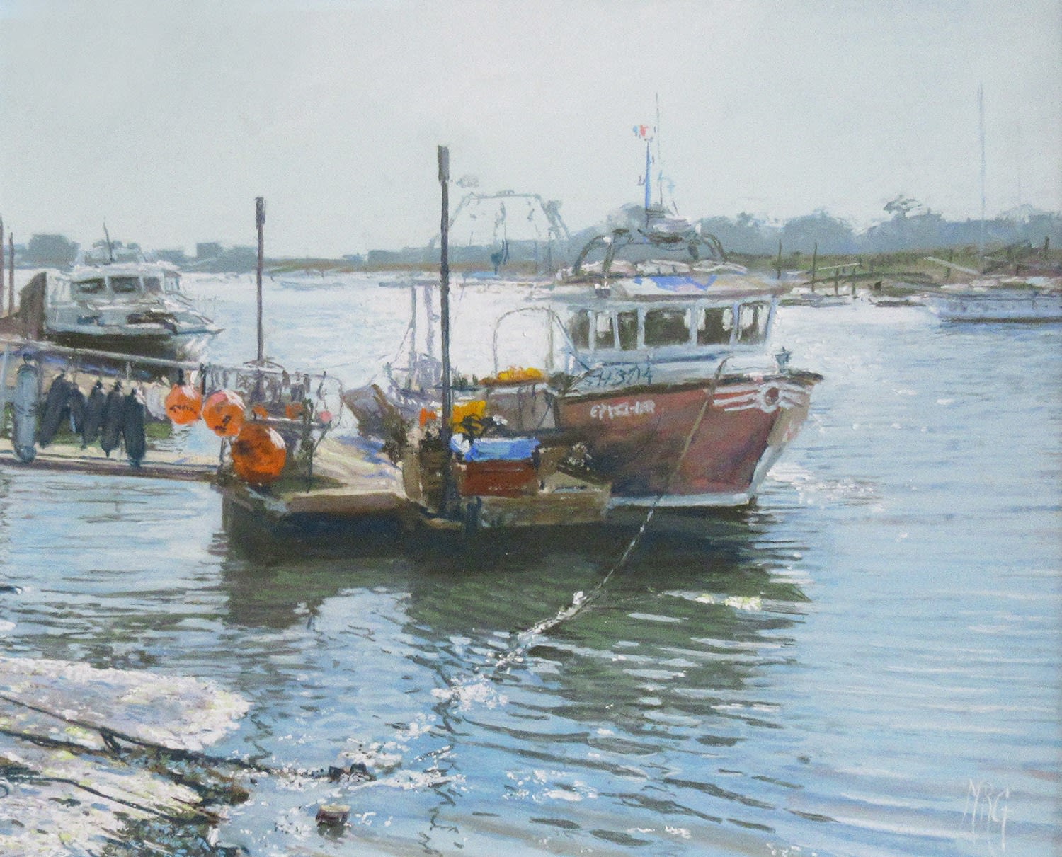 Margaret Glass PS, Morning Light, Southwold Harbour