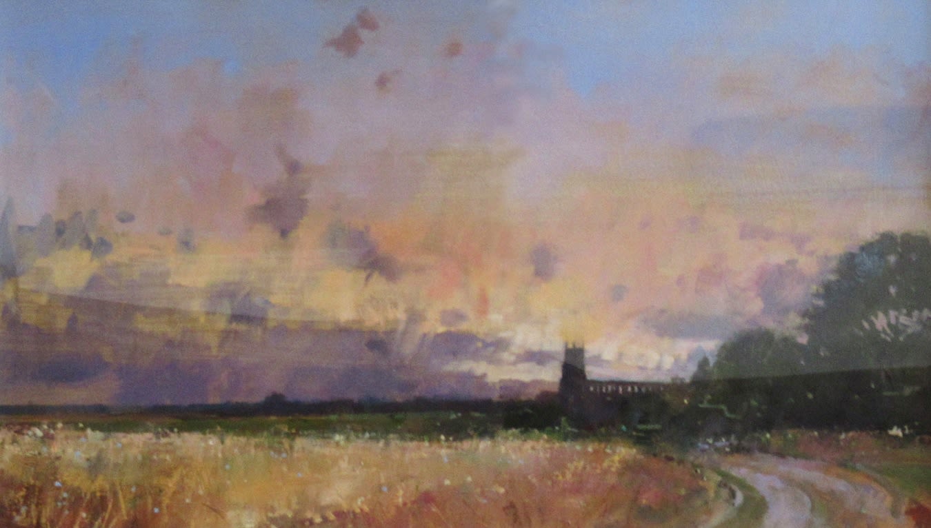 David Sawyer RBA, Evening Light, Holy Trinity, Blythburgh