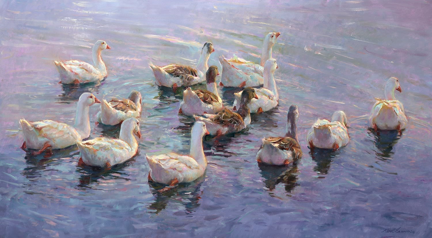 René Snyman, Geese on the Pond