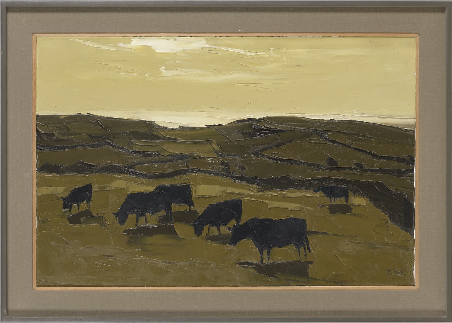 Sir Kyffin Williams OBE RA, Welsh Blacks, Aberffraw