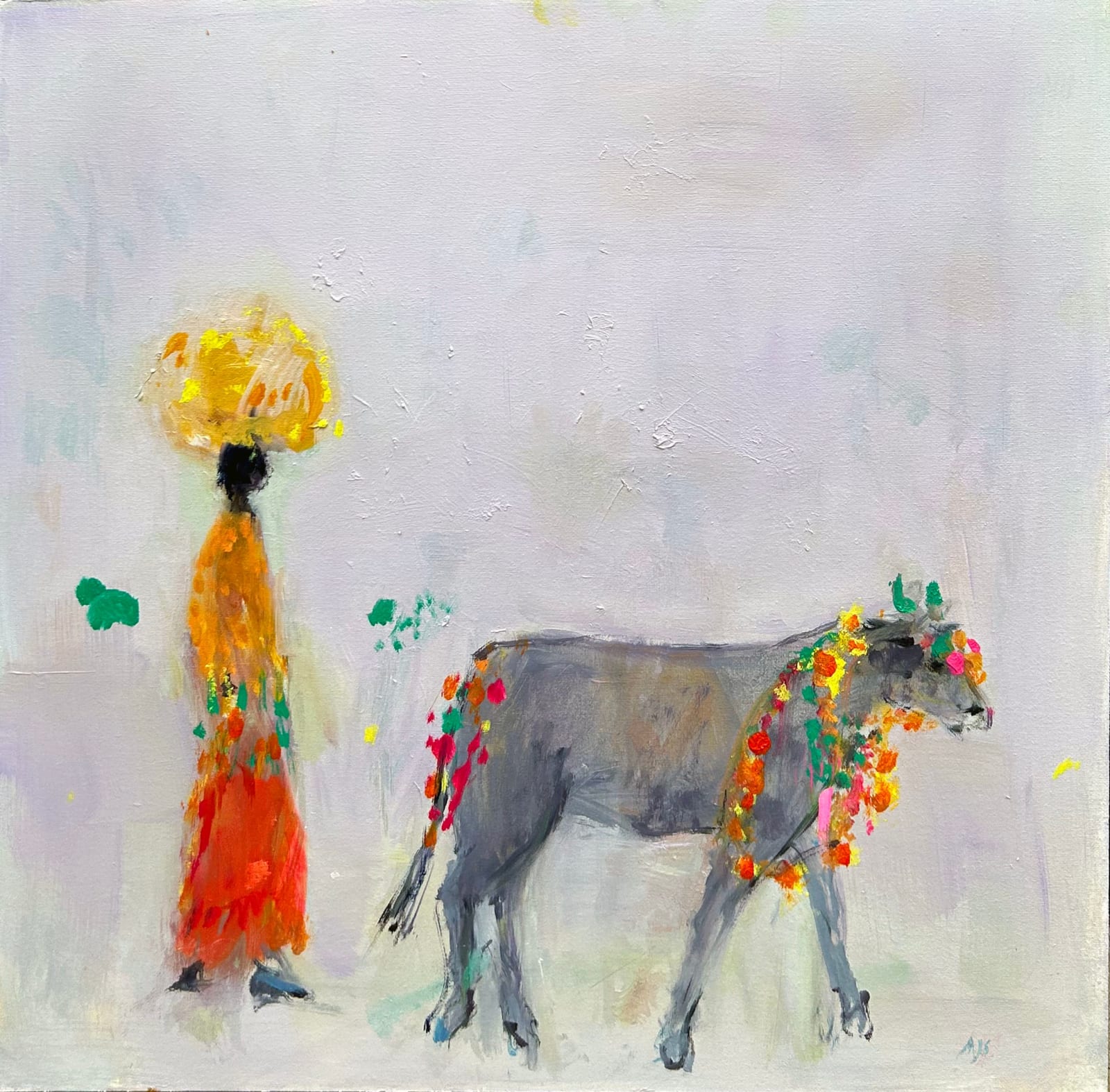 Ann Shrager NEAC, Man with Holy Cow