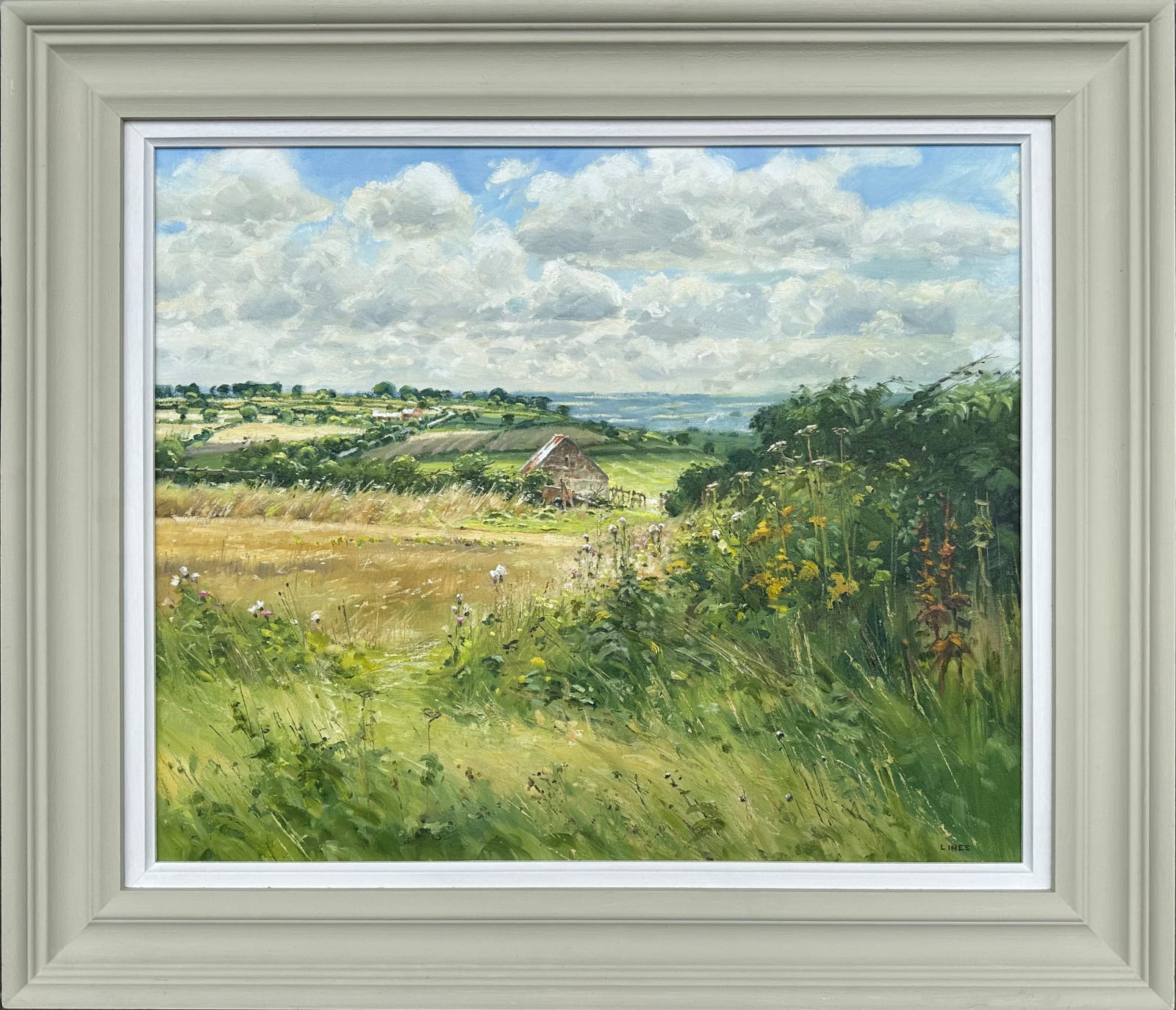 John Lines RBSA RSMA KAS, Downland Summer