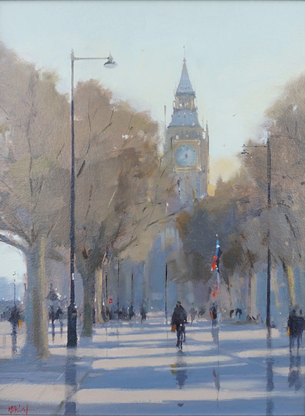 Michael John Ashcroft, Early Morning on the Embankment Thompson's Gallery