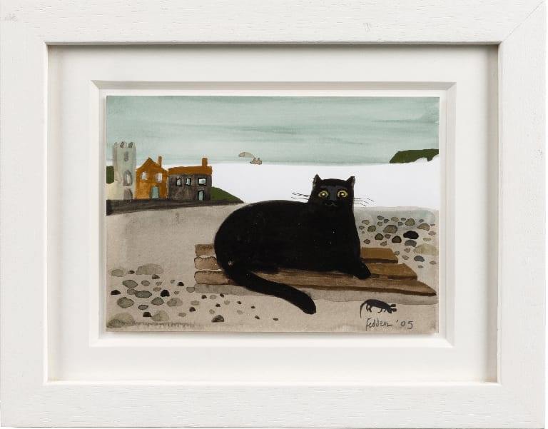 Mary Fedden OBE RA PPRWA, Harbour Cat