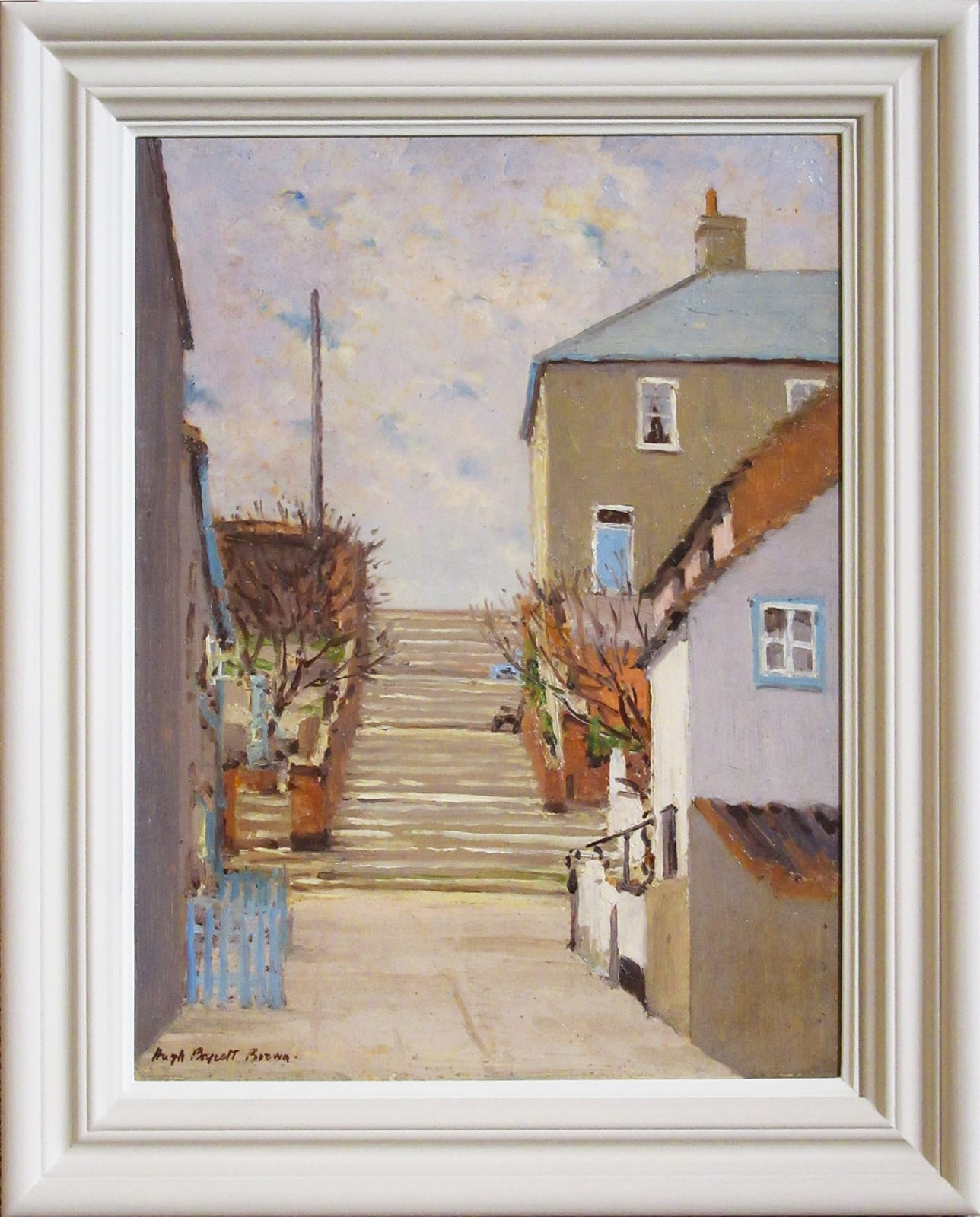 Hugh Boycott Brown RSMA, The Town Steps, Aldeburgh