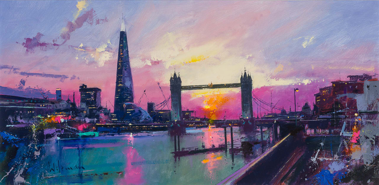 Peter Wileman FROI RSMA FRSA, Dusk on The Thames