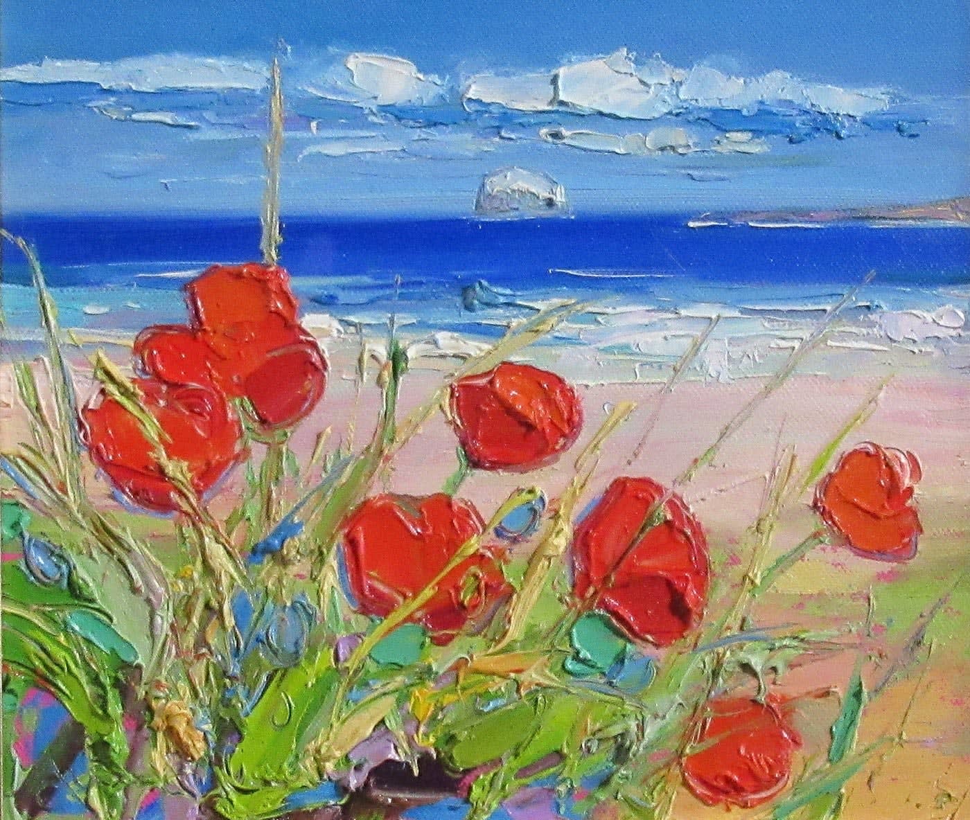Judith Bridgland, Breeze Blowing Poppies