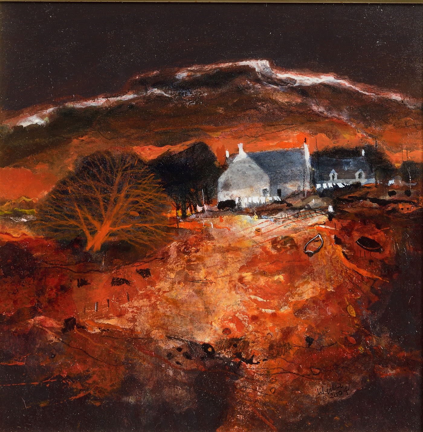 Gordon Wyllie DA RSW, Snow on the Hills, Argyll