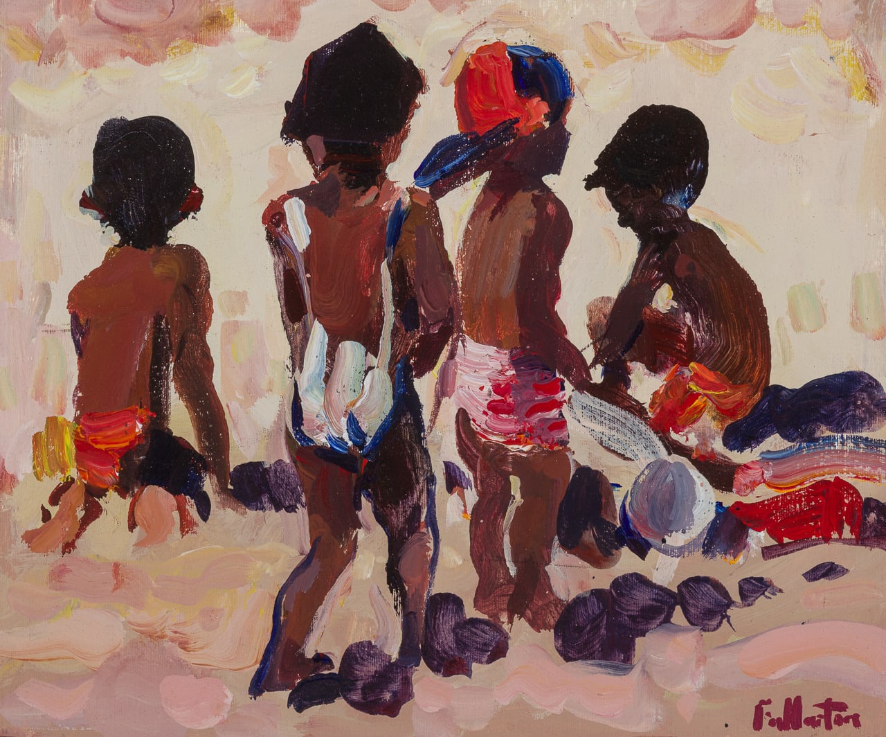 James Fullarton, Playing on a Brittany Beach